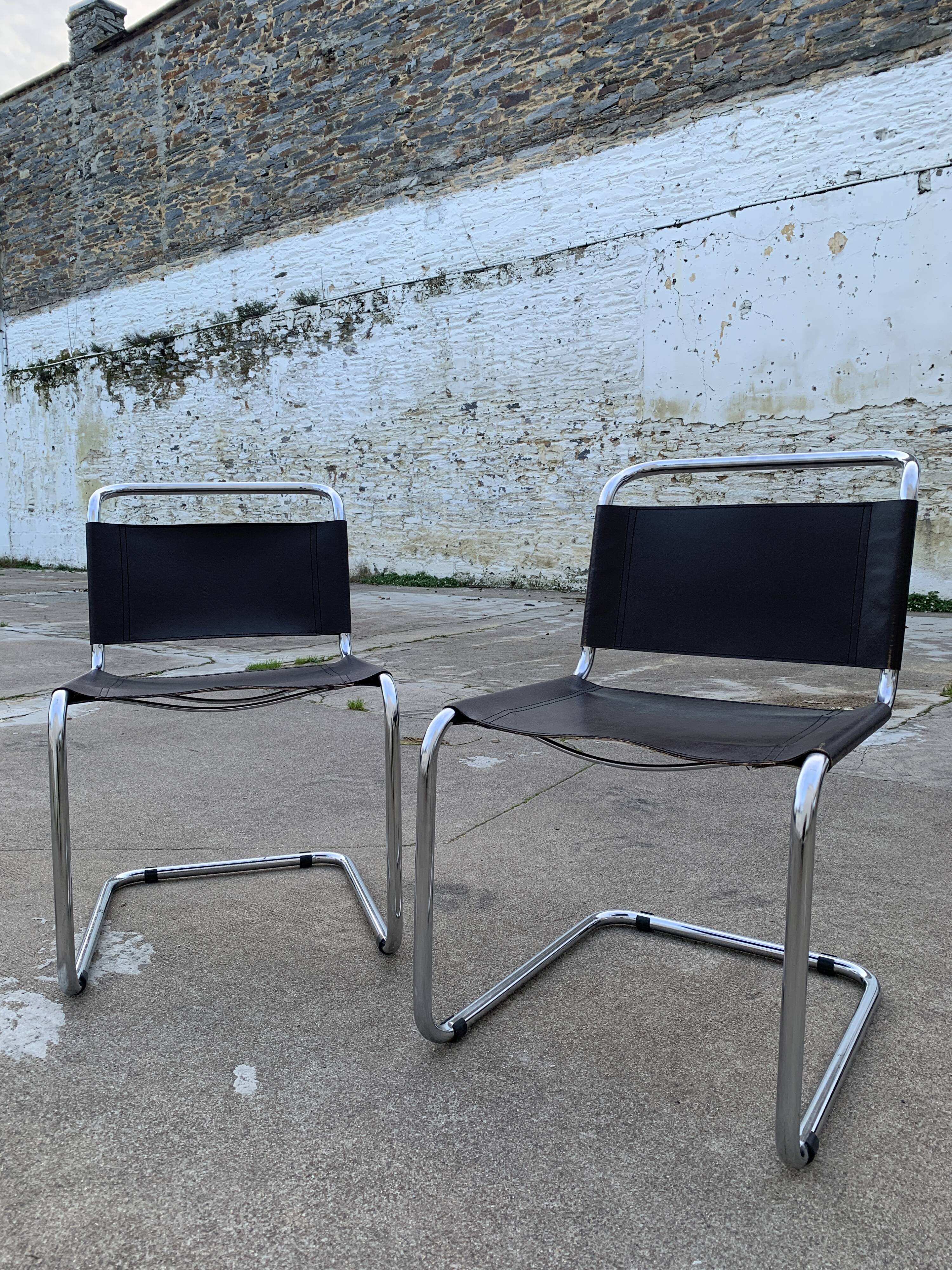 Pair of chairs B33 by Marcel Breuer