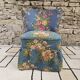 Fauteuil coktail en tissu fleuri, 1960