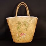 Vintage straw basket