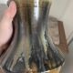 Old Vase Pot ATELIER ART LABREC Glazed Stoneware Green Brown France Pottery