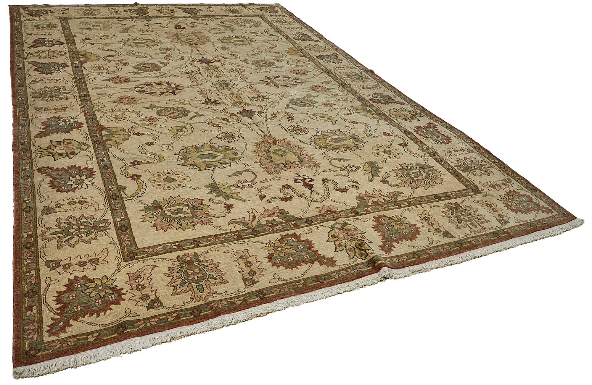 Turkish Handknotted Wool Oushak Rug 271 cm x 402 cm