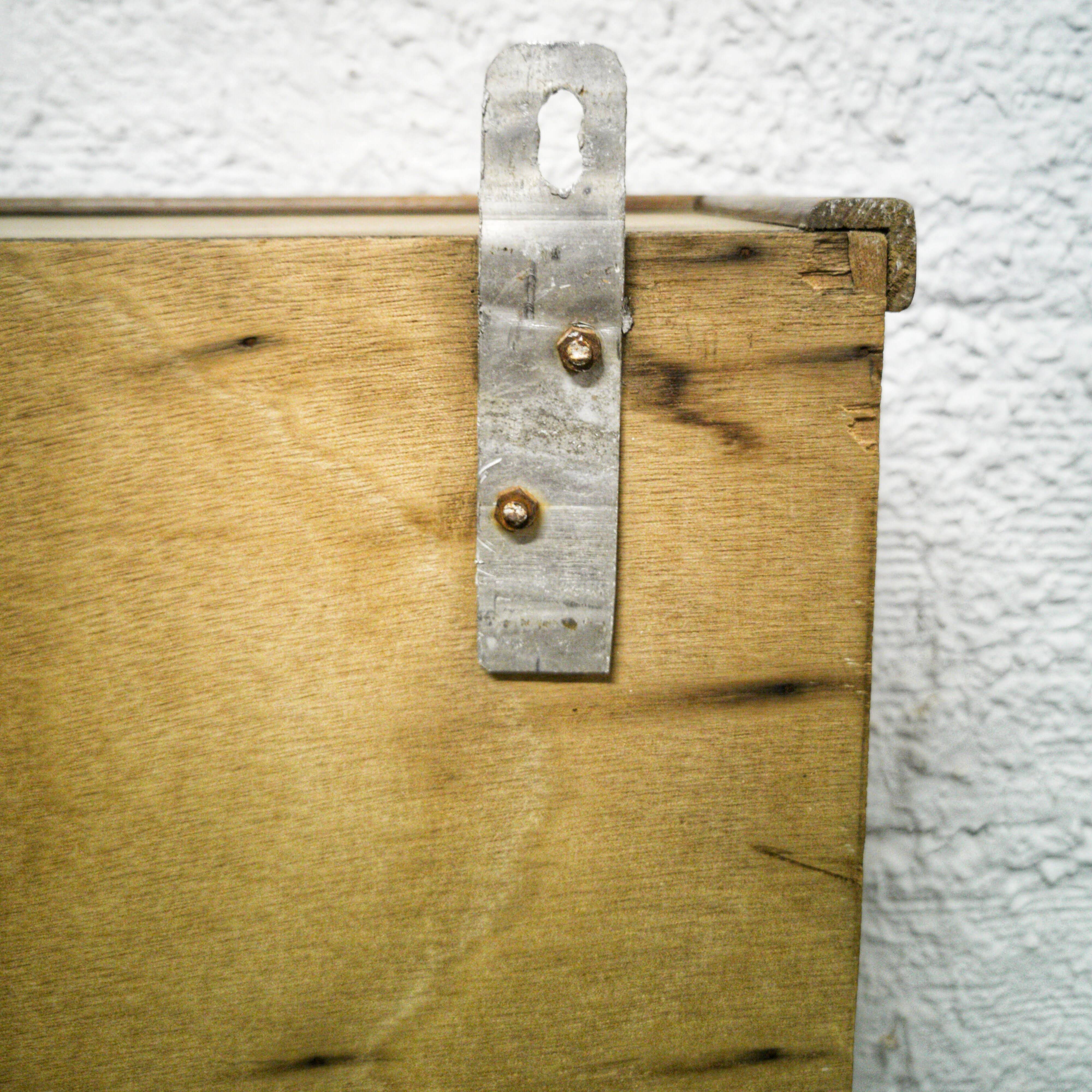 Old wooden sorting locker