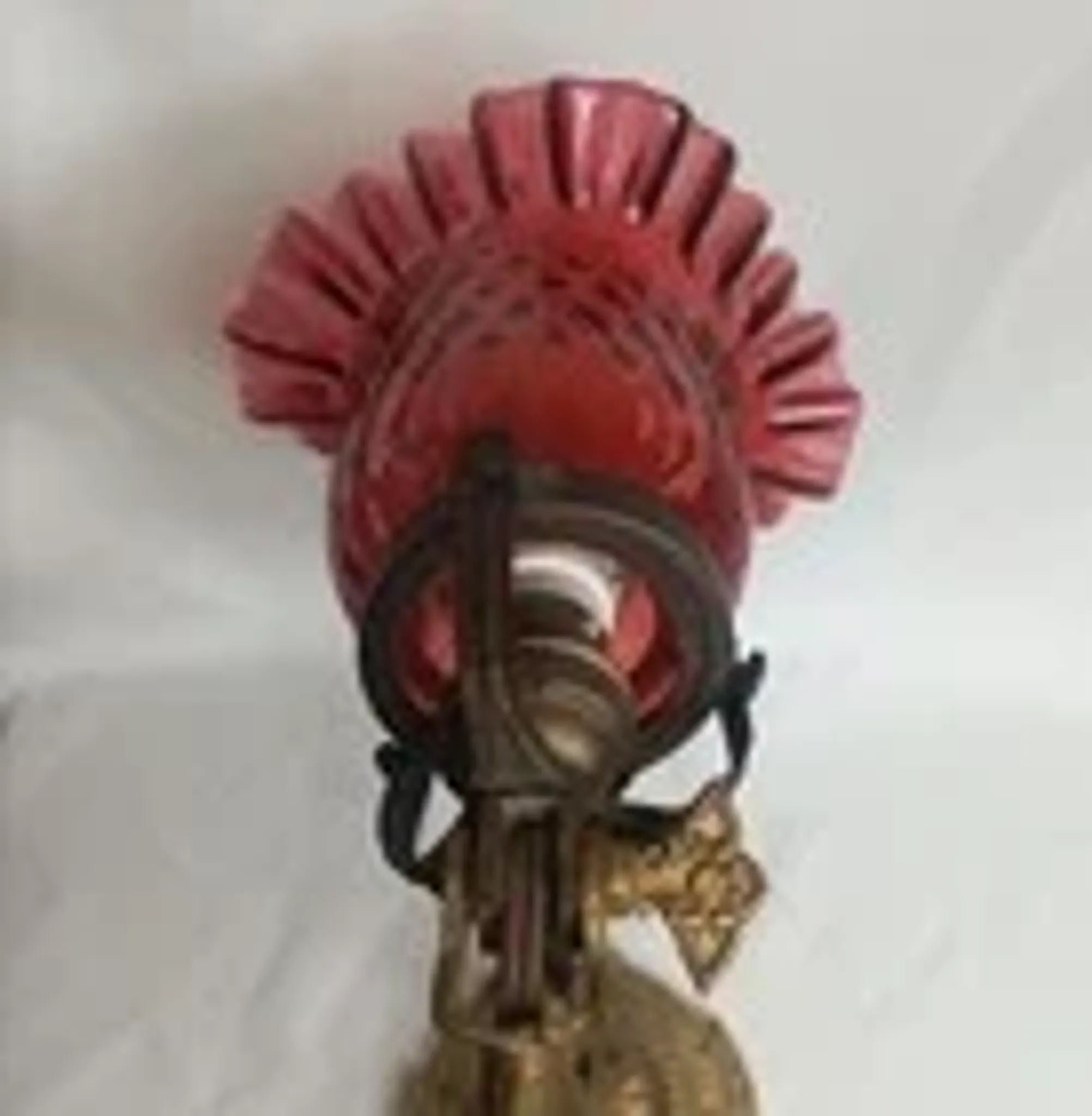 Ancienne lampe de table en bronze fin XIXe S. - Etat de marche - Hauteur 33 cm