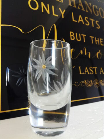 Crystal Lehrer liqueur glass