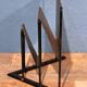 Perforated metal magazine rack Morgens 1980s
