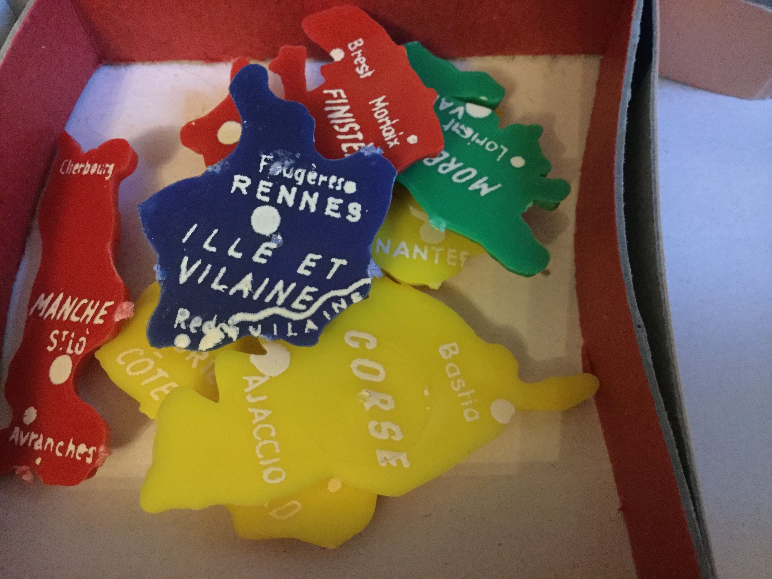 Puzzle map of France