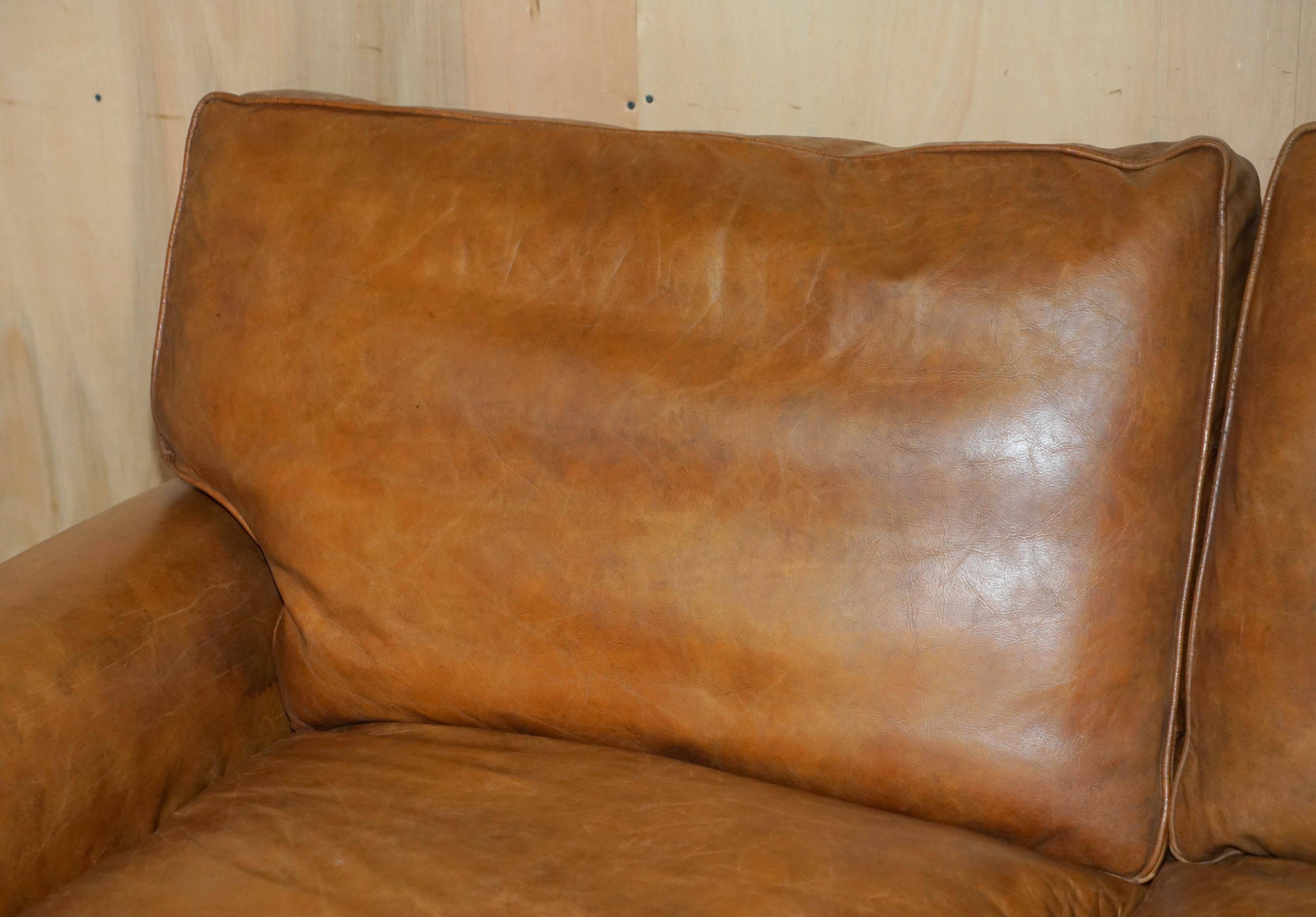 Balmoral Heritage Leather Sofa by Timothy Oulton