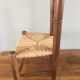 Chaise bois et paille vintage pour enfant