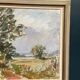 Original Swedish Oil on Canvas – “Landscape” by Sigurd Hagegård – Signed – Vintage & Framed – 62 × 53 cm (24.4" × 20.9")