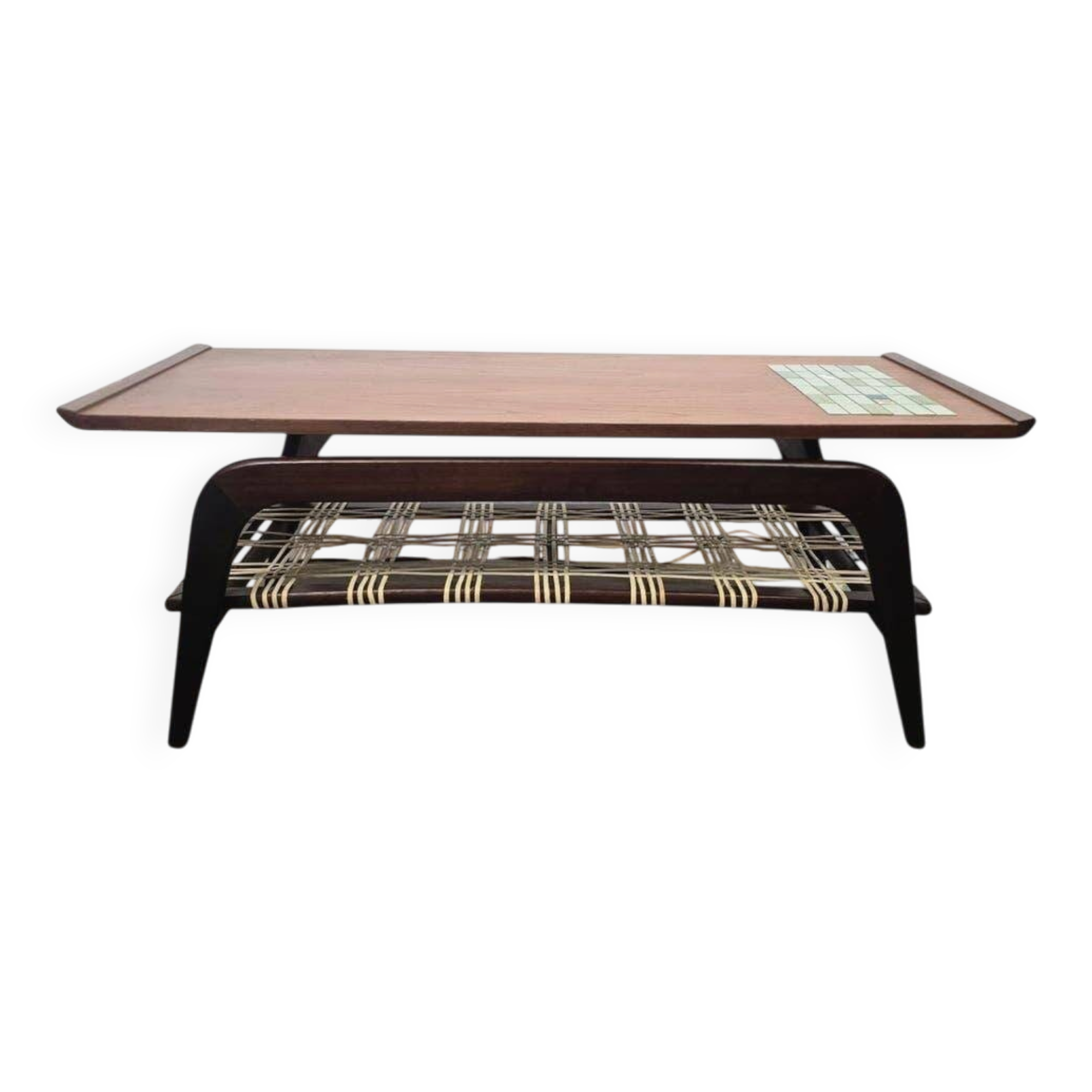 Vintage wooden coffee table 'van Teeffelen Wébé'