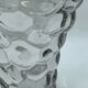Glass vase or transparent crystal honeycomb art deco