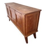 Magnificent enfilade buffet bahut gaston poisson in solid wood.