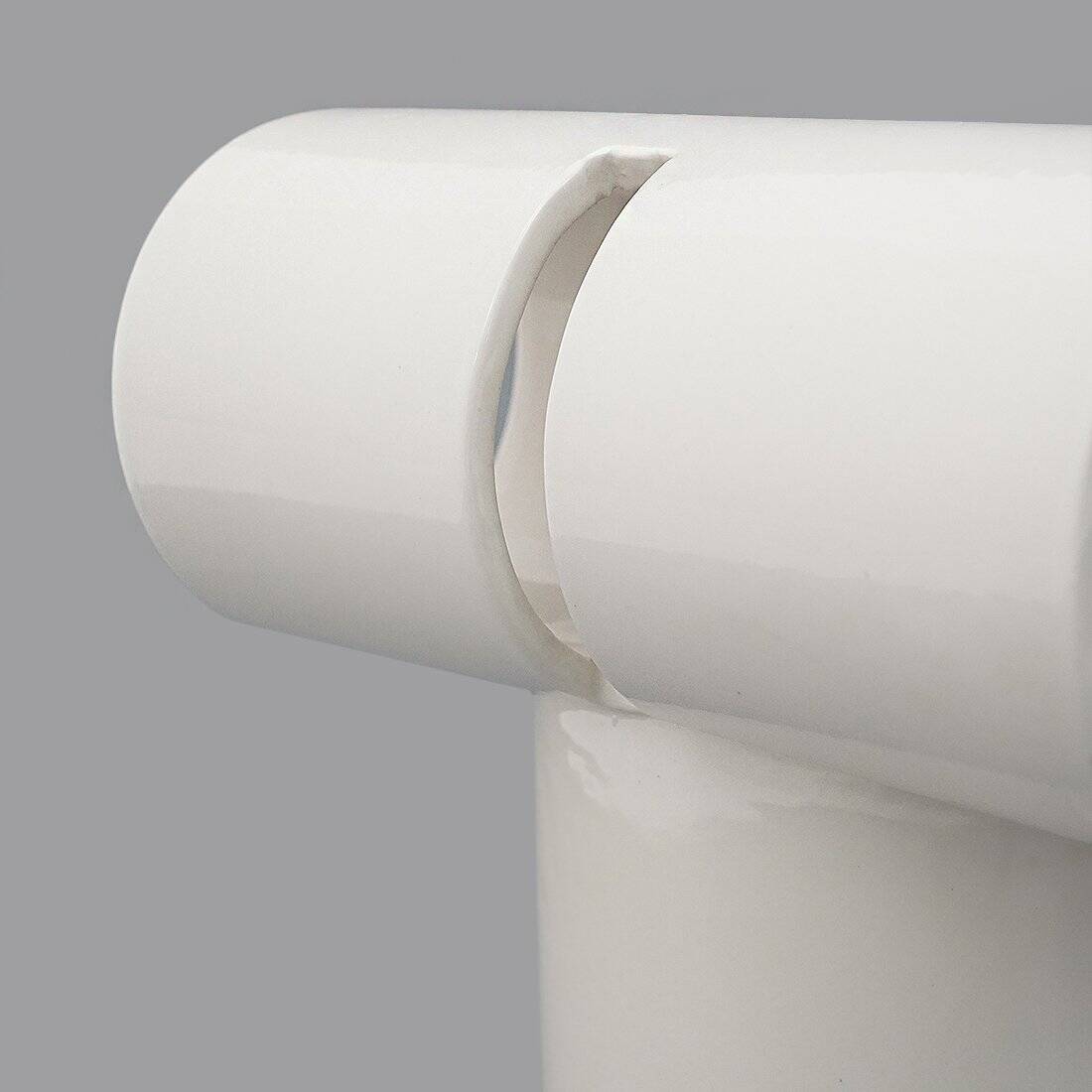 White ceramic vase by Enzo Bioli for Il Picchio, 1970s