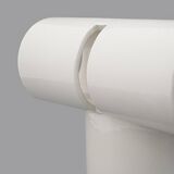 White ceramic vase by Enzo Bioli for Il Picchio, 1970s