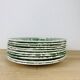 10 assiettes English Style Luneville vertes