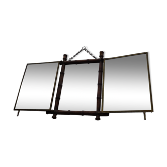 Mirror bamboo triptych 31 x 27 cm