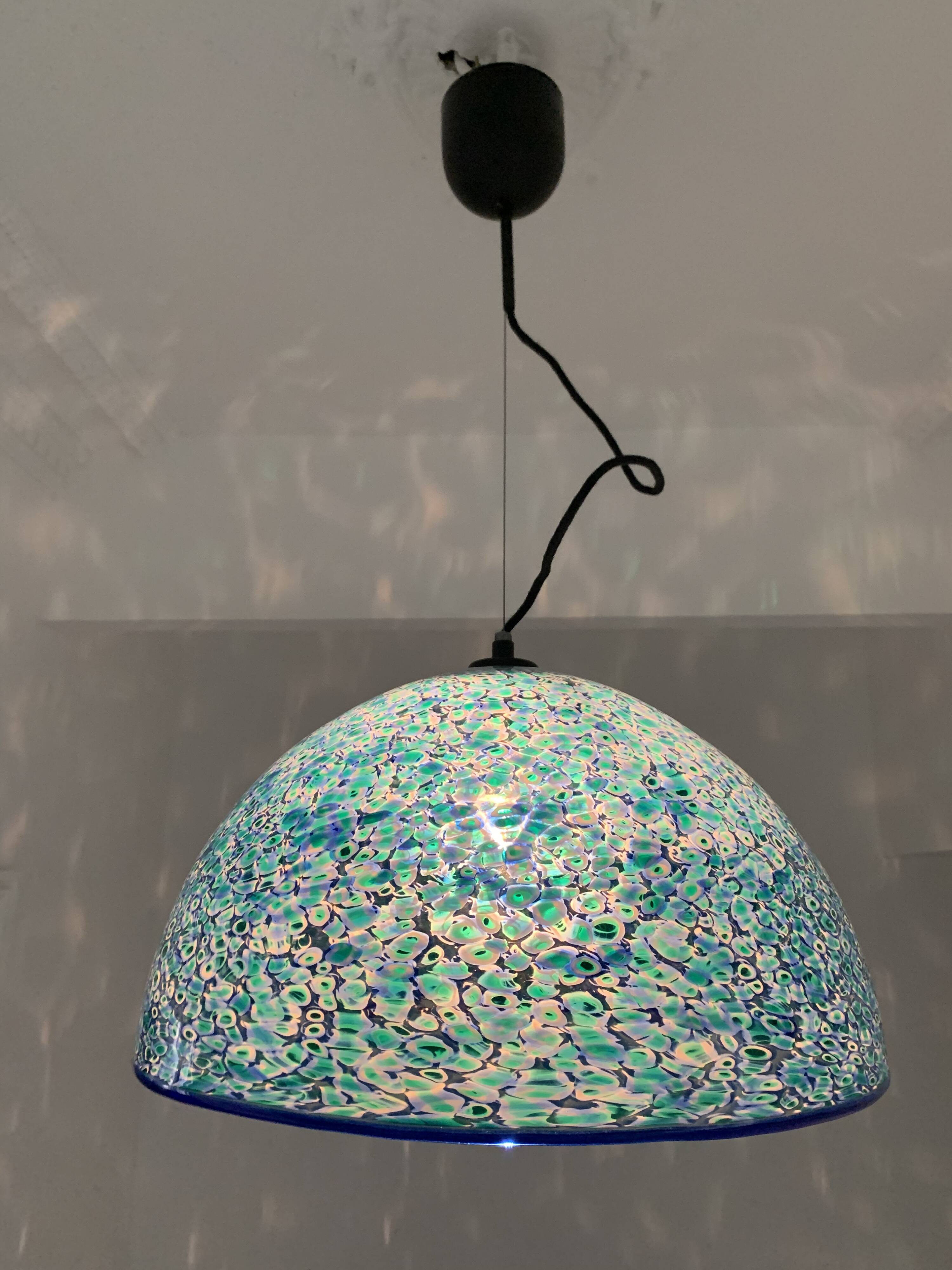 "Neverrino" suspension by Gae Aulenti, Vistosi edition.