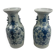 Paire de vases balustres en porcelaine de Chine, dynastie Qing