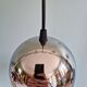 Chrome metal Eyeball suspension trio, Space Age design, 1970.