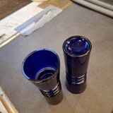 Pair of vintage cobalt blue vases