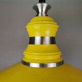 Large Industrial style yellow and green pull down hanging lamp