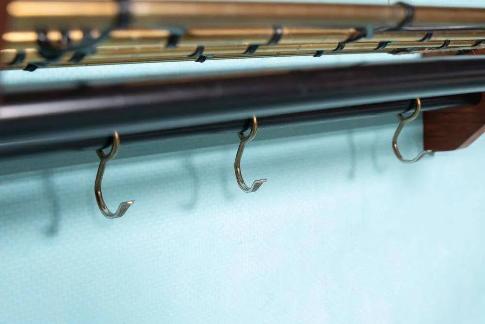 Vintage Swedish teak coat rack from the 1960s.