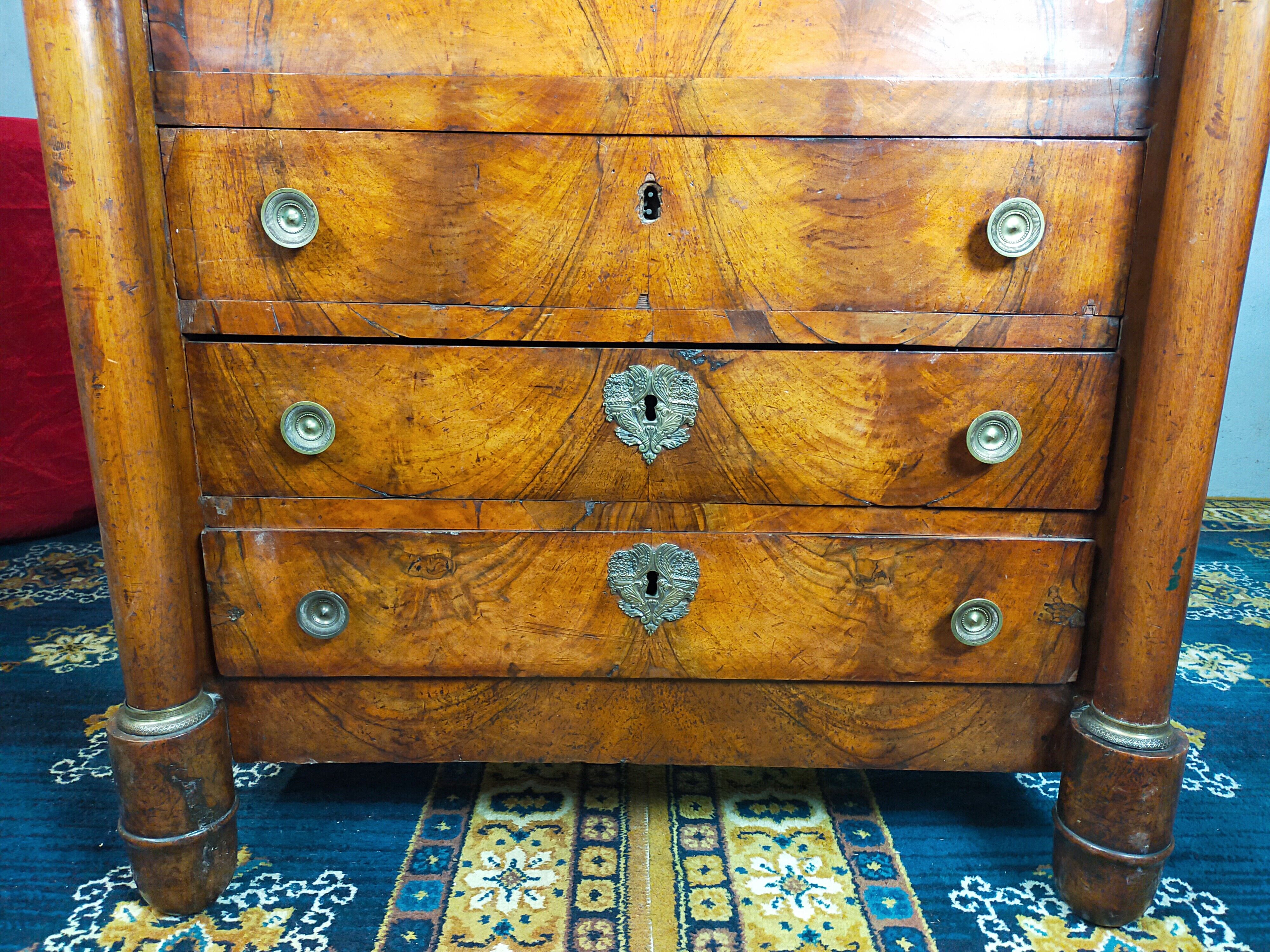 Secretary period Empire in walnut