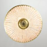 French Empire Crystal and Brass Chandelier, 1940s