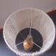 Ceramic lamp and rope lampshade
