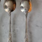 Silver-plated metal cutlery set