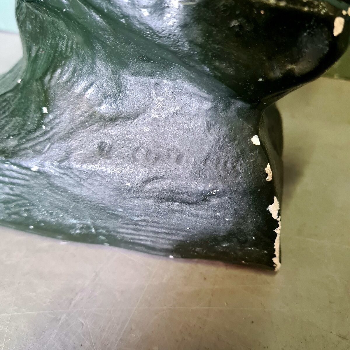 Vintage Plaster Bust Beethoven after Ugo Cipriani