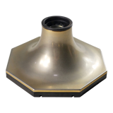 Octagonal silver brass wall lamp Motoko Ishii