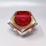 1960s Gorgeous Red and Yellow Ashtray or Catch-All By Flavio Poli for Segus