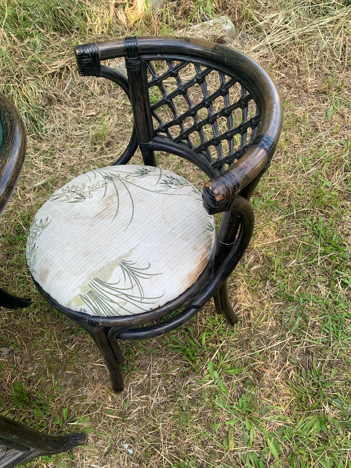 Rattan and bamboo garden furniture from the 70s