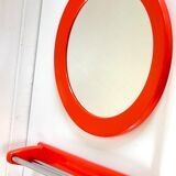 Round orange wall mirror by syla 70 years