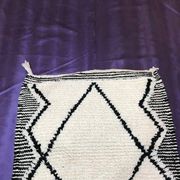 Tapis en laine pure fait main de couloir traditionnelle taille 75/300 cm