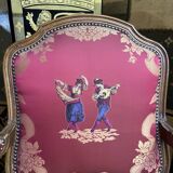 Paire de fauteuils cabriolets de style Louis XV