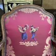 Pair of Louis XV style convertible armchairs