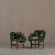 Chaises à bobines vintage, réimaginées par Corina Olaru, Hollande années 1930, ensemble de 2