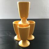 Set of 4 Mazagrans Provençal yellow