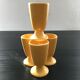 Lot de 4 mazagrans jaune provençal