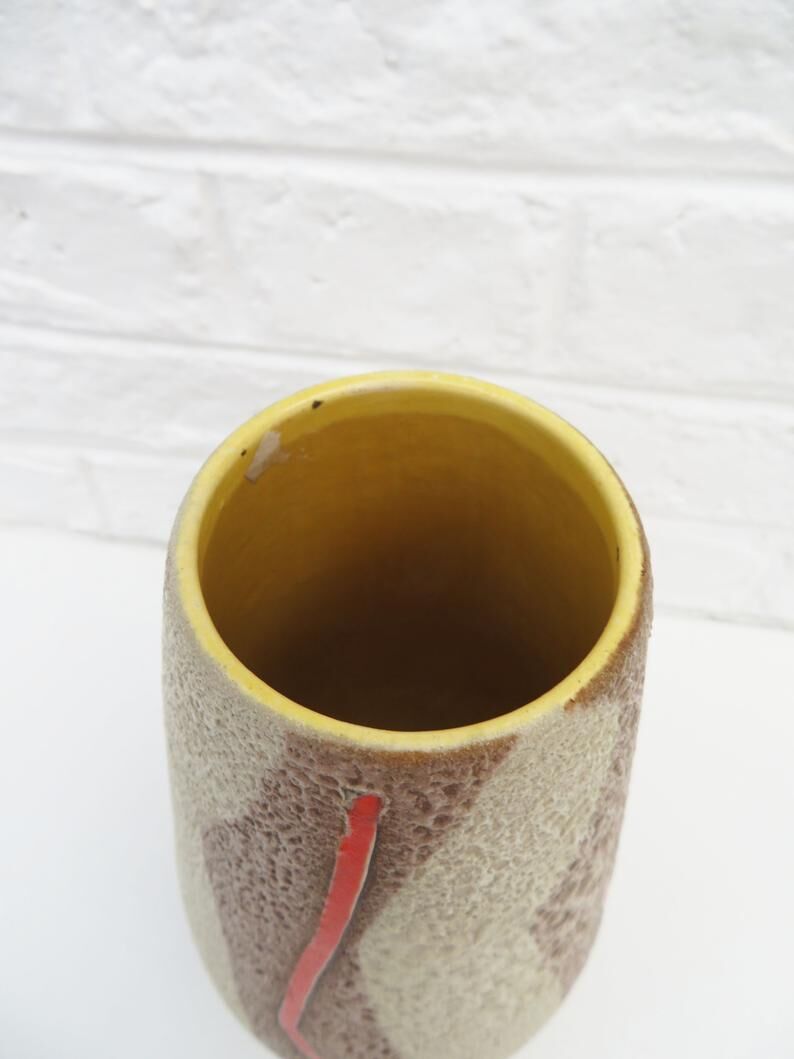 Round ceramic German vase, Scheurich Heinz Siery