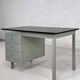 50s desk in industrial style metal
