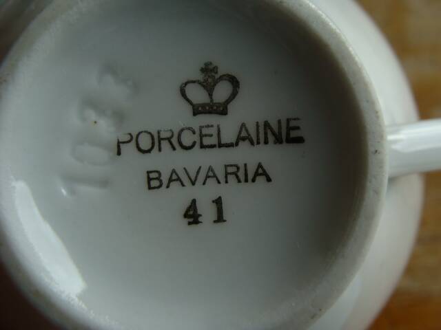 Bavaria Art Deco cup and saucers