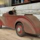 Antique tin toy car from the 1930s