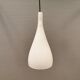 French hanging lamp in milky white glass, model Gin Fizz, produced by SCE.