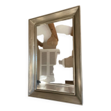 Large patinated mirror 90.5 x 141 cm