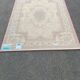 Persian rug in virgin wool, red beige velvet, 200x170 Saint Maclou