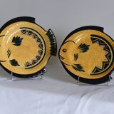 2 fish plates, St Jean Bretagne.