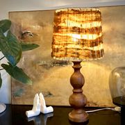 Lampe vintage / bohème chic en bois